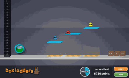 box ladders Game view