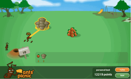 ants' picnic Game view
