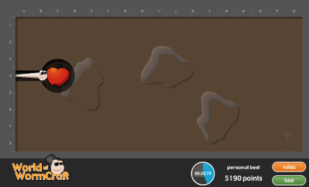 World of WormCraft Game view